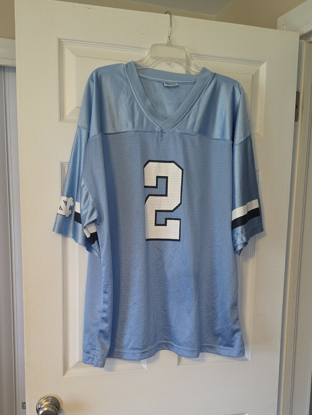 Pro Edge UNC TARHEELS Light Blue Men's Athletic Jersey with Number 2